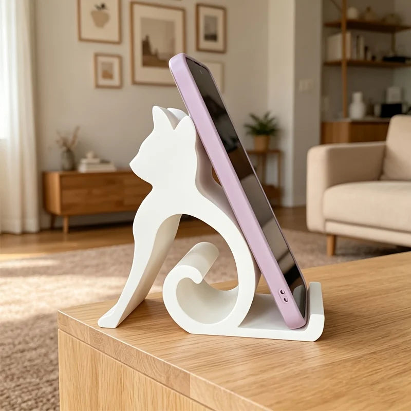 New Mobile Phone Holder for Cats Suitable for All Mobile Phones Tablets Beds Office Vehicles Cute Pets and Desktop Ornaments